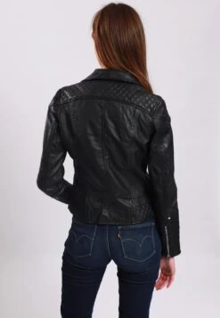 Lee Cooper Berthe - Veste En Cuir - Black -Lee Cooper Boutique 05043311a7db4da1b43f9da504c9388a