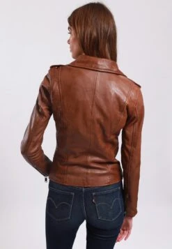 Lee Cooper Bella - Veste En Cuir - Cognac -Lee Cooper Boutique 1f29fd8e88694271a51af74c31abeaa0