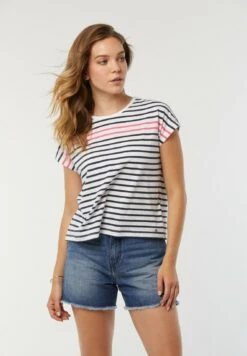 Lee Cooper Arra - T-Shirt Imprimé - Encre Et Fushia -Lee Cooper Boutique 216cbbbbb5474c208f2e6c36222aaebf