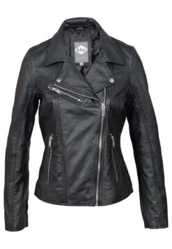 Lee Cooper Bonnie - Veste En Cuir - Black
