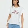 Lee Cooper Alce Sm - T-Shirt Imprimé - Optic White
