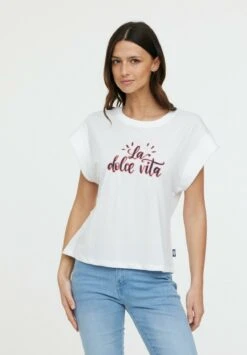 Lee Cooper Alce Sm - T-Shirt Imprimé - Optic White