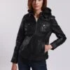 Lee Cooper Baya - Veste En Cuir - Black