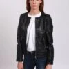 Lee Cooper Bettie - Veste En Cuir - Black