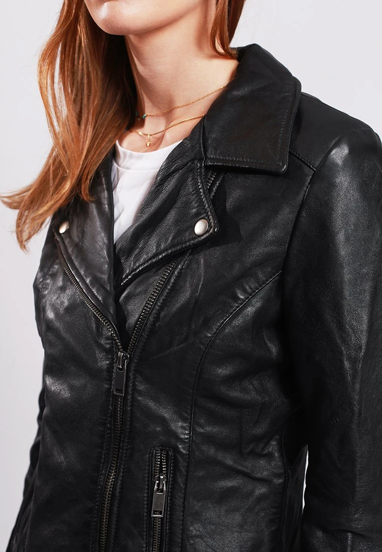 Lee Cooper Berra - Veste En Cuir - Black 4 Lee Cooper Berra - Veste En Cuir - Black – Image 4