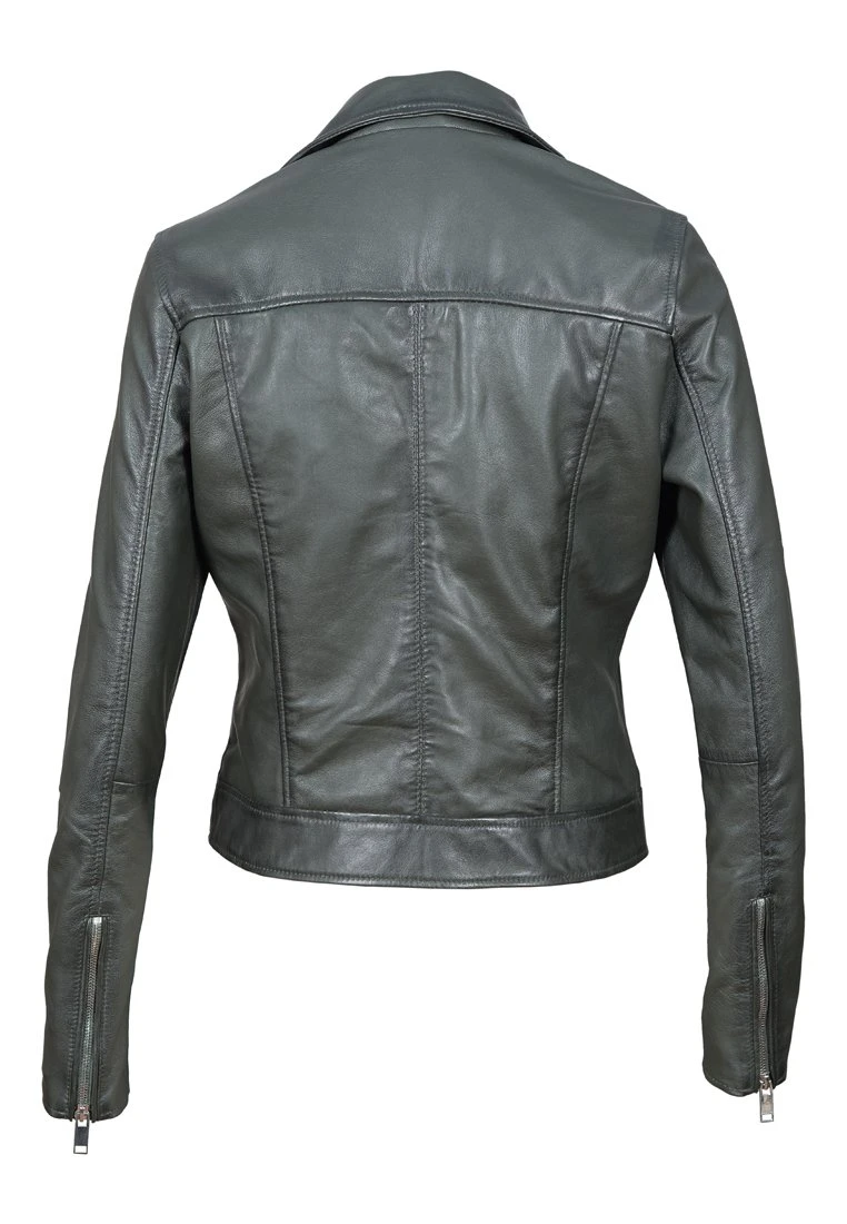 Lee Cooper Veste En Cuir - Khaki 2 Lee Cooper Veste En Cuir - Khaki – Image 2