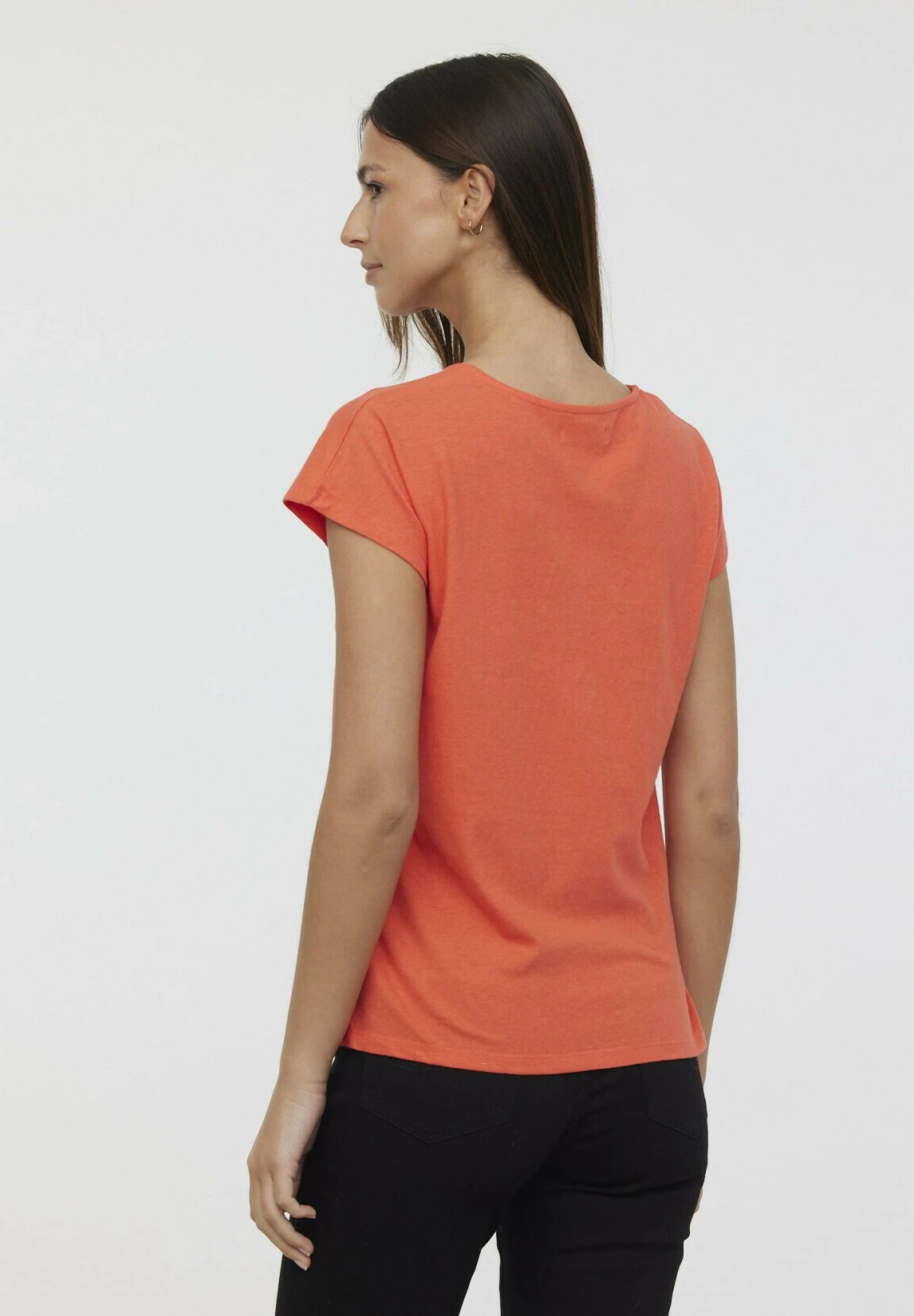 Lee Cooper Amia - T-Shirt Basique - Acide Orange 2 Lee Cooper Amia - T-Shirt Basique - Acide Orange – Image 2