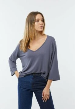 Lee Cooper Amora - T-Shirt À Manches Longues - Baltic Blue -Lee Cooper Boutique 56bcf3464c4f44ac92aa5c2732cf04bb