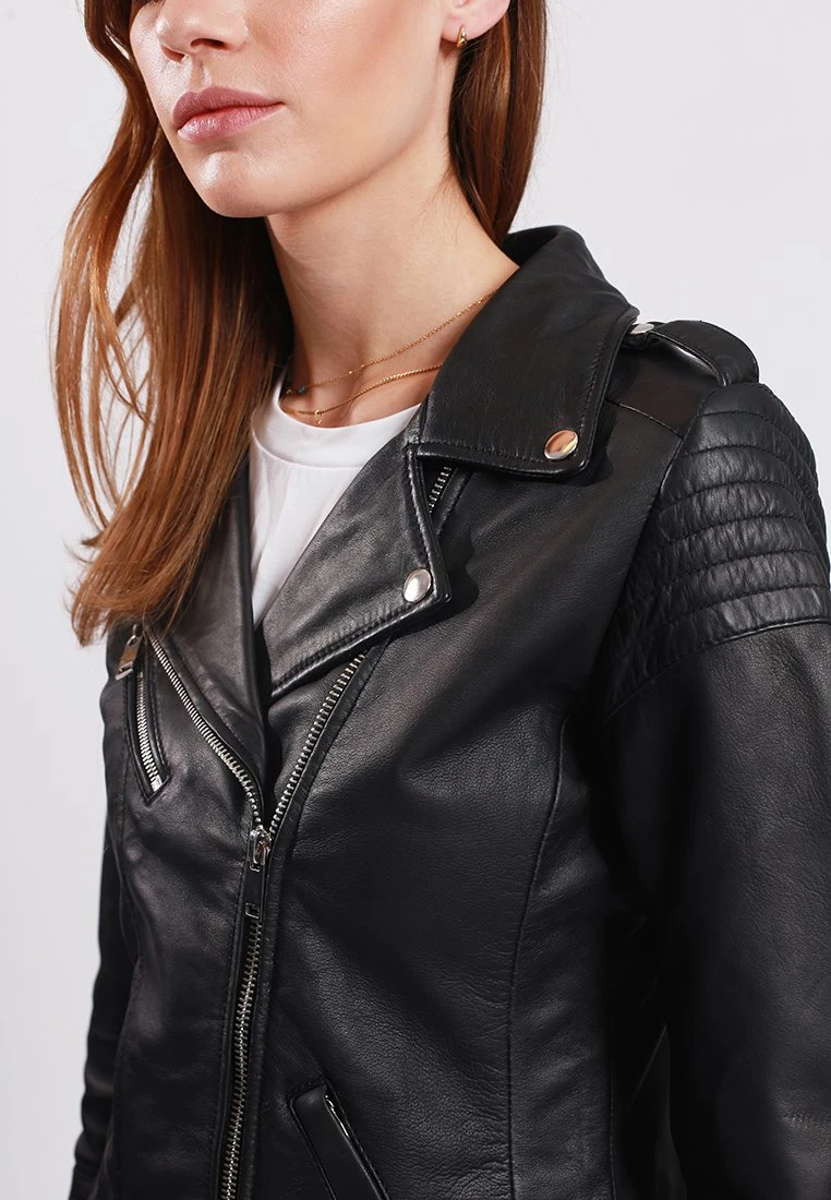Lee Cooper Bojana - Veste En Cuir - Black 4 Lee Cooper Bojana - Veste En Cuir - Black – Image 4