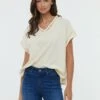 Lee Cooper Acana Mc - T-Shirt Imprimé - Cream