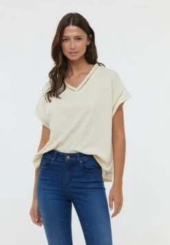 Lee Cooper Acana Mc - T-Shirt Imprimé - Cream