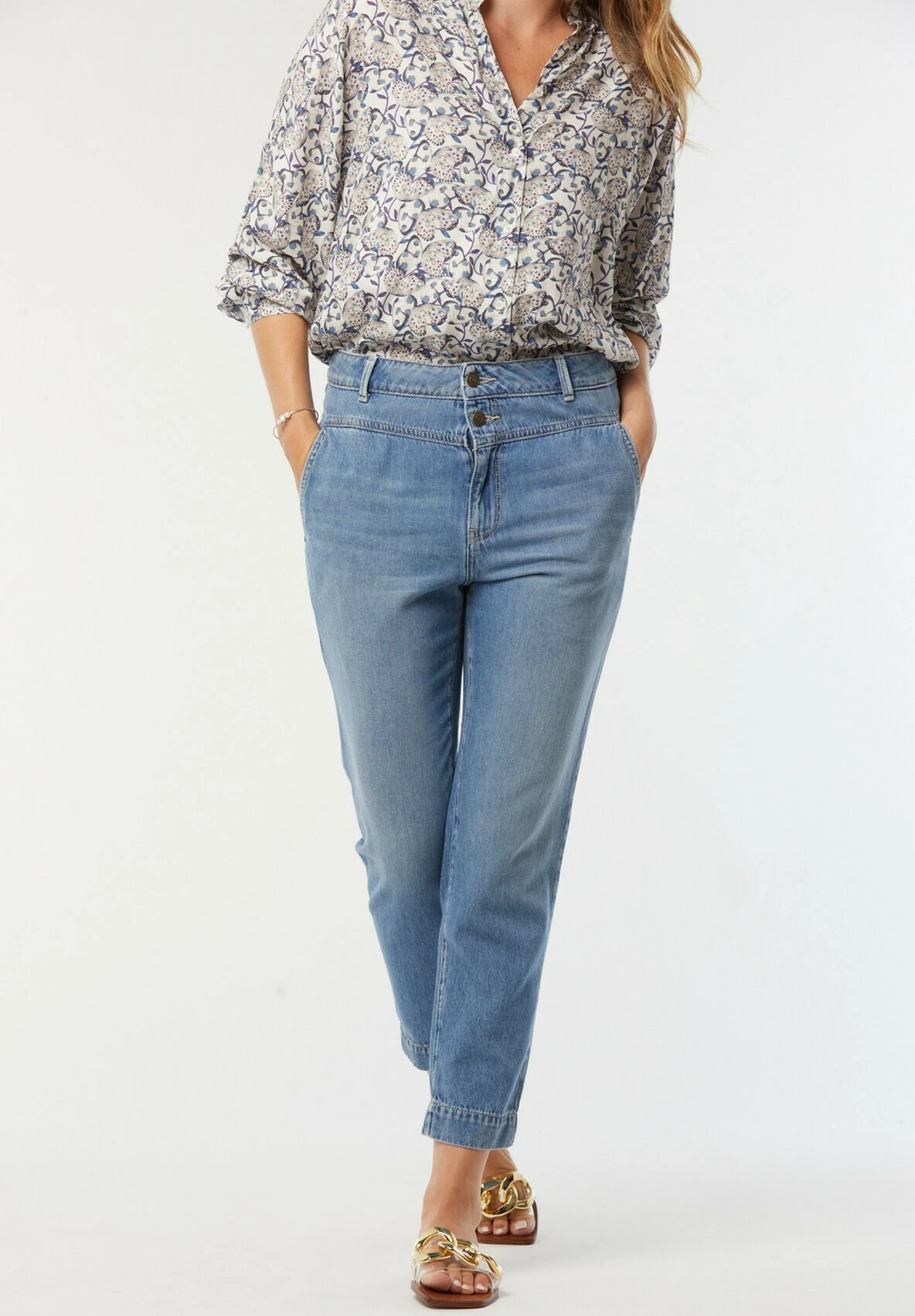 Lee Cooper Jenus - Jean Droit - Light Blue Brushed 2 Lee Cooper Jenus - Jean Droit - Light Blue Brushed – Image 2