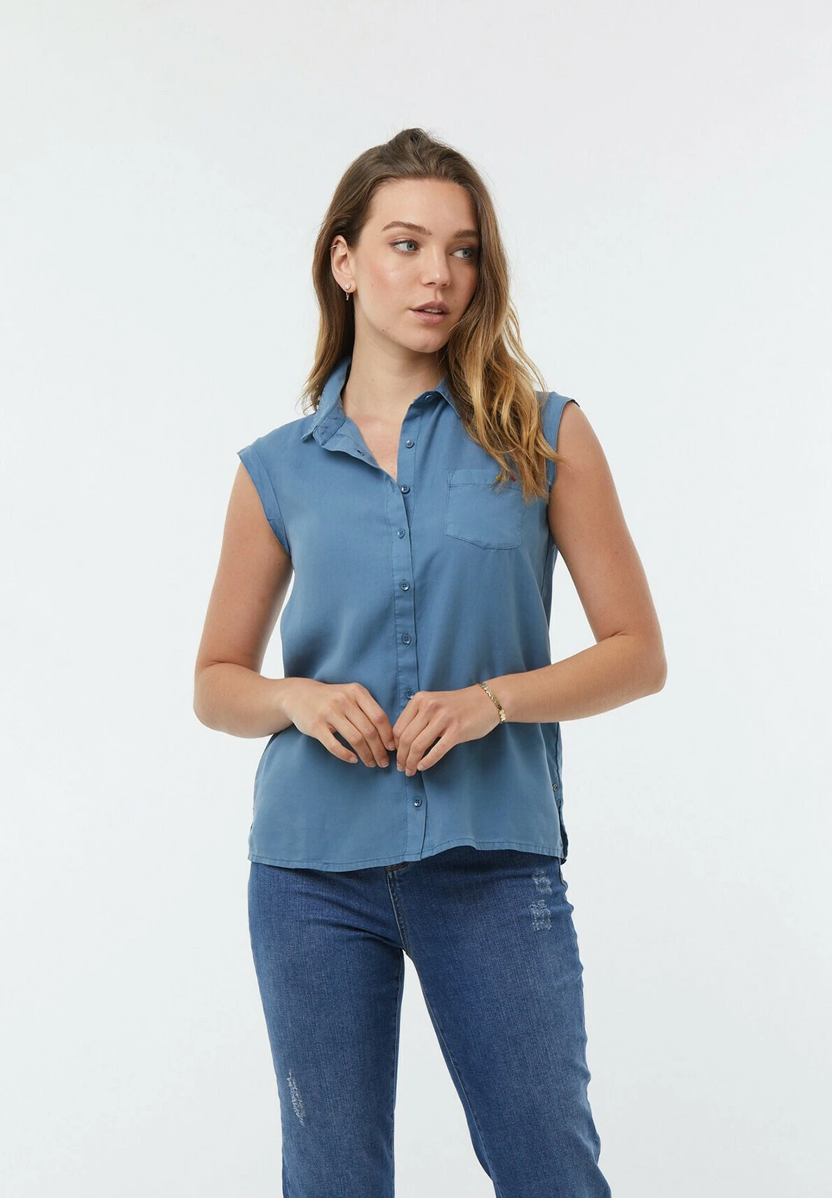 Lee Cooper Day - Chemisier - Grey Blue 4 Lee Cooper Day - Chemisier - Grey Blue – Image 4