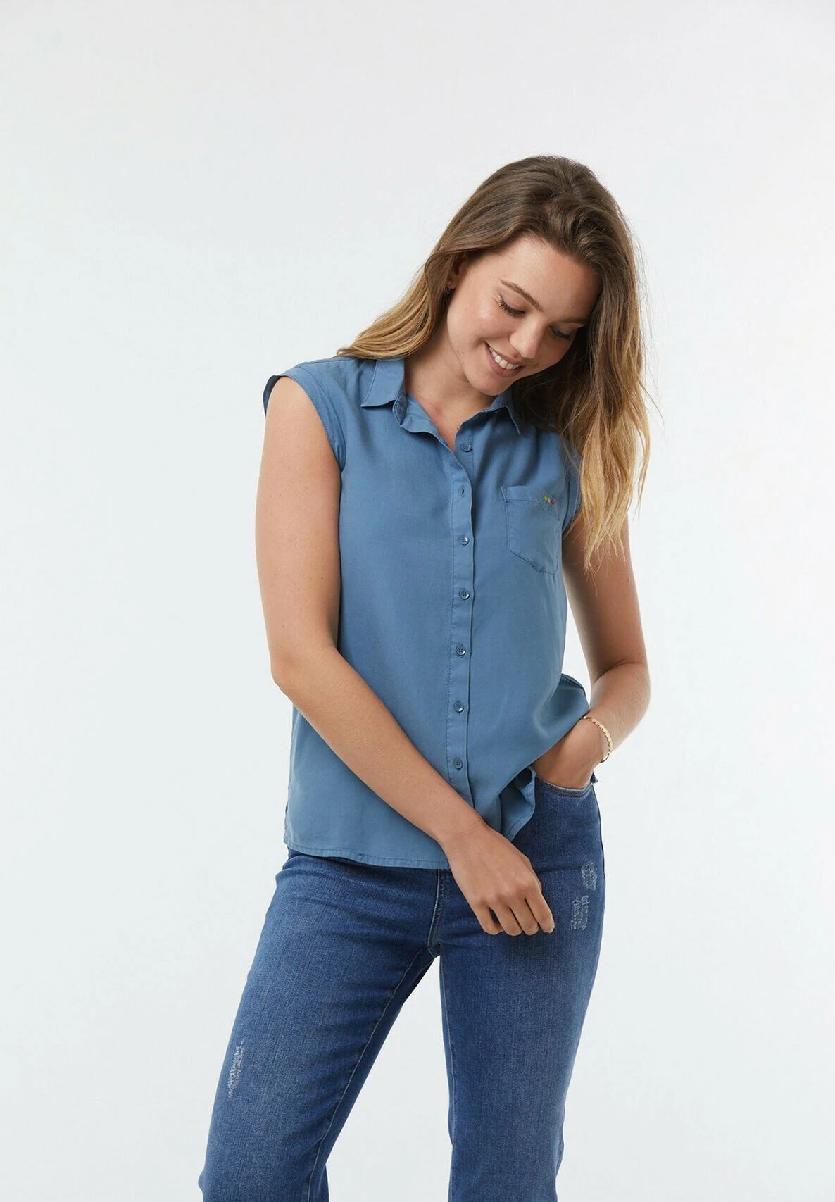 Lee Cooper Day - Chemisier - Grey Blue 7 Lee Cooper Day - Chemisier - Grey Blue – Image 7