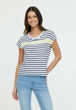 Lee Cooper Arra - T-Shirt Imprimé - Encre Et Jaune Fluo