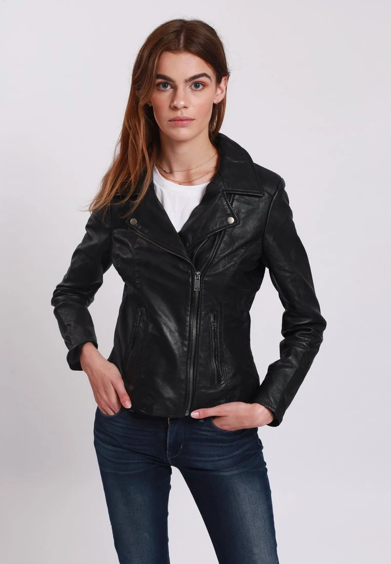 Lee Cooper Berra - Veste En Cuir - Black 1 Lee Cooper Berra - Veste En Cuir - Black