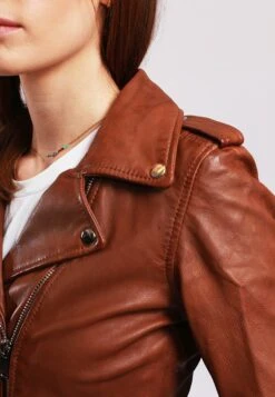 Lee Cooper Bella - Veste En Cuir - Cognac -Lee Cooper Boutique 8c60bf6a73554dfcbbb60fae094ab350