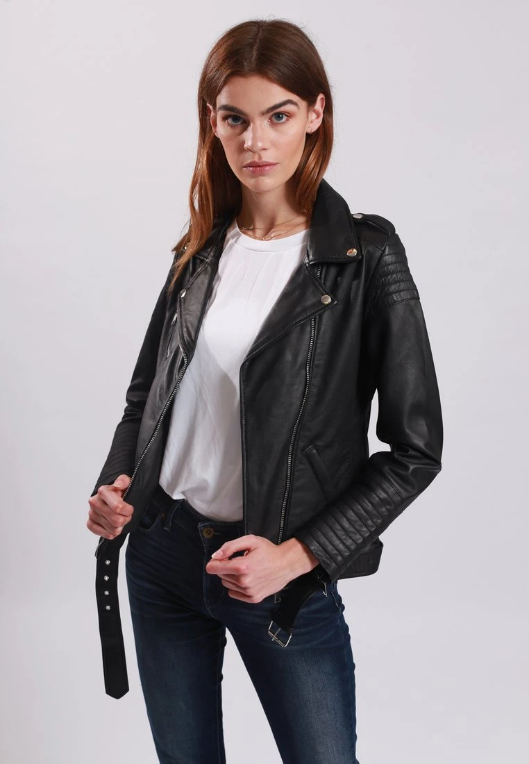 Lee Cooper Bojana - Veste En Cuir - Black 1 Lee Cooper Bojana - Veste En Cuir - Black