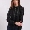 Lee Cooper Veste En Cuir - Black