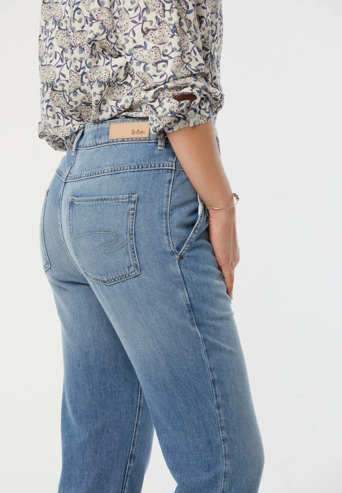 Lee Cooper Jenus - Jean Droit - Light Blue Brushed 4 Lee Cooper Jenus - Jean Droit - Light Blue Brushed – Image 4