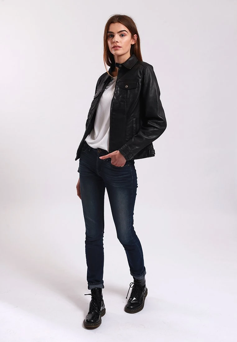 Lee Cooper Blandine - Veste En Cuir - Black 2 Lee Cooper Blandine - Veste En Cuir - Black – Image 2