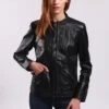 Lee Cooper Brianne - Veste En Cuir - Black