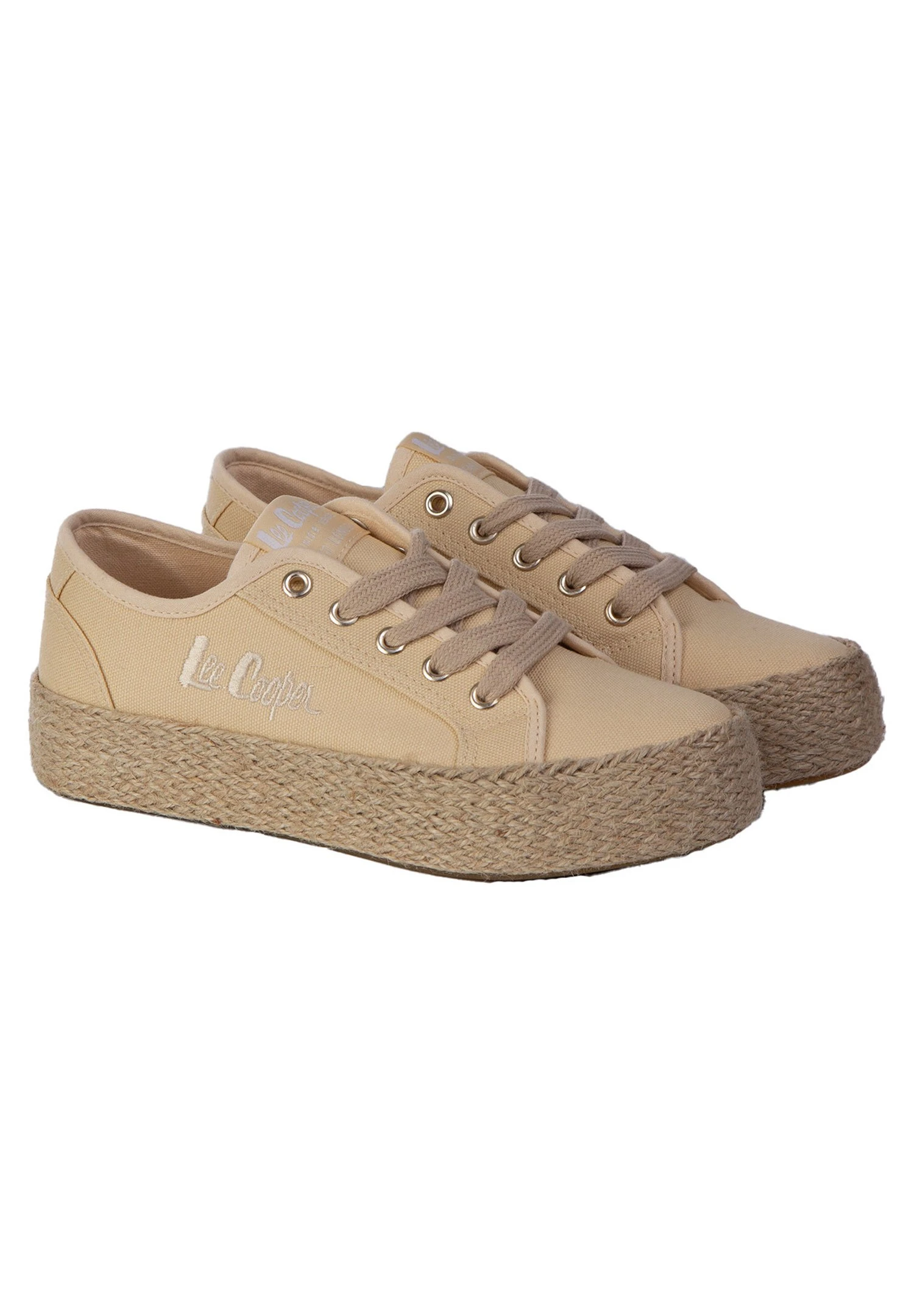 Lee Cooper Baskets Basses - Beige 2 Lee Cooper Baskets Basses - Beige – Image 2