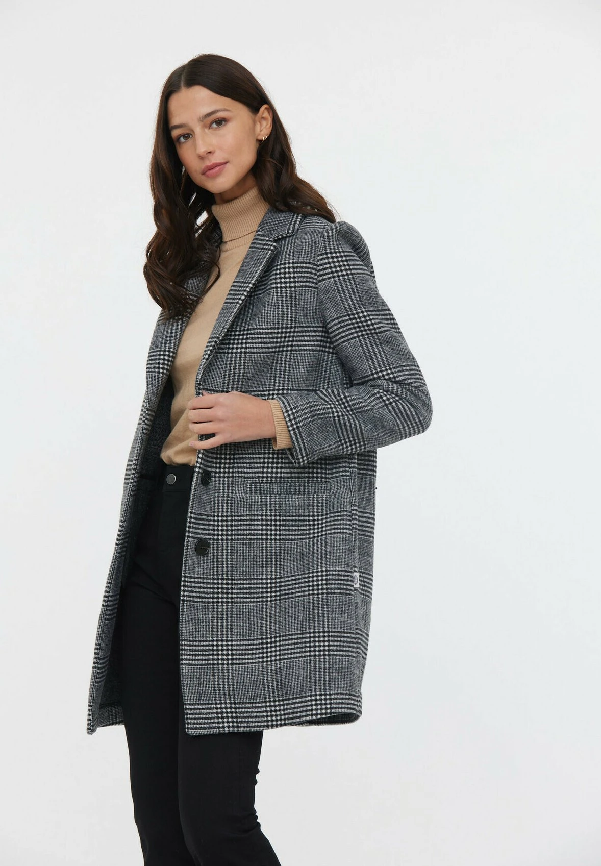 Lee Cooper Fida - Manteau Court - Noir/Blanc 5 Lee Cooper Fida - Manteau Court - Noir/Blanc – Image 5