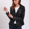 Lee Cooper Beline - Veste En Cuir - Black